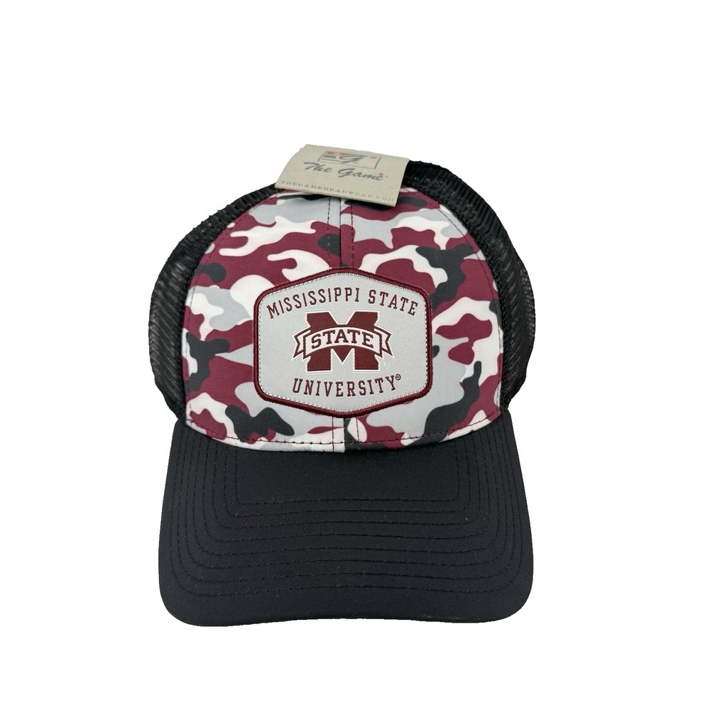Mississippi State University Hat Purple Camo Bulldogs Camouflage Snapback Cap